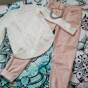 NWOT Pink Velvet High Waisted Pant